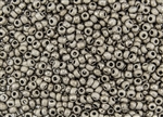 11/0 Czech Seed Beads - Etched Argentic Metallic