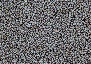 11/0 Czech Seed Beads - Etched Dusty Soft Blue Luster
