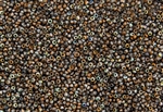 11/0 Czech Seed Beads - Etched Crystal Magic Copper