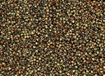 11/0 Czech Seed Beads - Etched Crystal California Gold Rush
