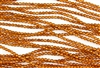 3mm Firepolish Czech Glass Beads - Sandalwood Orange Halo