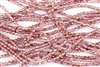3mm Firepolish Czech Glass Beads - Milky Pink Celsian