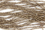 3mm Firepolish Czech Glass Beads - Bronze Coated Olivine