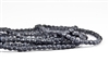 3mm Firepolish Czech Glass Beads - Hematite Metallic Matte