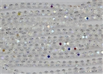 6mm Firepolish Czech Glass Beads - Crystal AB