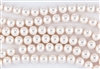 4mm Glass Round Pearl Beads - Baby Pink