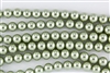 4mm Glass Round Pearl Beads - Sage