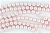 8mm Glass Round Pearl Beads - Pink