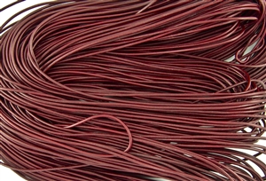 1.5mm Premium Greek Leather Cord - 5 Yards - Garnet