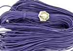 1.5mm Premium Greek Leather Cord - Sold by 1 Yard / 3 Feet - Amethyst