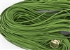 1.5mm Premium Greek Leather Cord - Sold by 1 Yard / 3 Feet - Grass Green