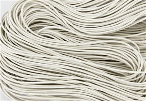 1.5mm Premium Greek Leather Cord - Sold by 1 Yard / 3 Feet - White