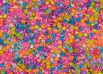 8/0 Toho, Miyuki, Matsuno Japanese Seed Beads - Neon Mix