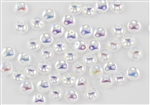6mm Flat Lentils CzechMates Czech Glass Beads - Crystal AB L12