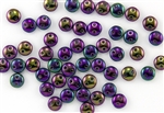 6mm Flat Lentils CzechMates Czech Glass Beads - Iris Purple Metallic L21