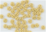 6mm Flat Lentils CzechMates Czech Glass Beads - Beige Opaque L22