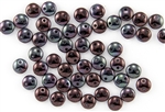 6mm Flat Lentils CzechMates Czech Glass Beads - Metallic Amethyst Luster L28