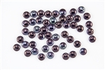 6mm Flat Lentils CzechMates Czech Glass Beads - Navy Blue Vega L40