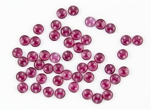 6mm Flat Lentils CzechMates Czech Glass Beads - Transparent Fuchsia L117