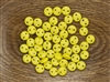 6mm Flat Lentils CzechMates Czech Glass Beads - Opaque Yellow Iris Matte L138