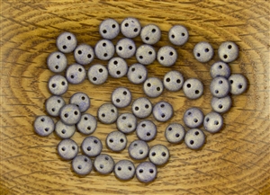 6mm Flat Lentils CzechMates Czech Glass Beads - Pacifica Elderberry L141