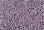 #1 Bugle 3mm Japanese Miyuki Glass Beads - Opaque Mauve Matte AB #410FR