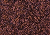 #1 Bugle 3mm Japanese Miyuki Glass Beads - Copper Iris Metallic Matte #2005