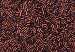 #1 Bugle 3mm Japanese Miyuki Glass Beads - Copper Iris Metallic Matte #2005