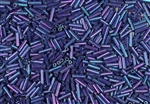 #2 Bugle 6mm Japanese Miyuki Glass Beads - Opaque Eggplant Luster #1899