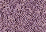 #2 Bugle 6mm Japanese Miyuki Glass Beads - Opaque Antique Rose Gold Luster Matte #2034