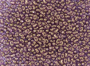 2.5mm x 4.5mm Miyuki Japanese Berry Beads - Violet Gold Luster #2441