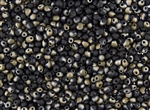 3.4mm Drop Miyuki Japanese Seed Beads - Black Valentinite Matte