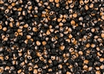 3.4mm Drop Miyuki Japanese Seed Beads - Black Sunset Matte