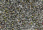 3.4mm Drop Miyuki Japanese Seed Beads - Crystal Vitrail
