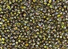 3.4mm Drop Miyuki Japanese Seed Beads - Crystal Magic Green