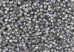 3.4mm Drop Miyuki Japanese Seed Beads - Crystal Silver Rainbow