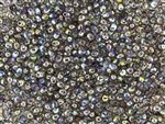 3.4mm Drop Miyuki Japanese Seed Beads - Crystal Graphite Rainbow