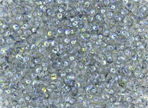 3.4mm Drop Miyuki Japanese Seed Beads - Crystal Blue Rainbow