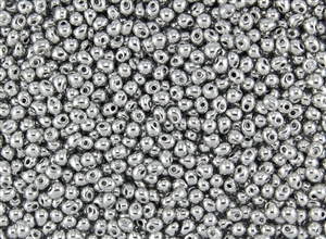 3.4mm Drop Miyuki Japanese Seed Beads - Silver Metallic
