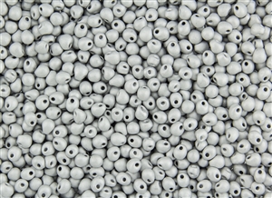 3.4mm Drop Miyuki Japanese Seed Beads - Silver Metallic Matte