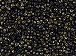 3.4mm Drop Miyuki Japanese Seed Beads - Black Valentinite
