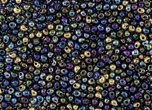 3.4mm Drop Miyuki Japanese Seed Beads - Heavy Metals Mix