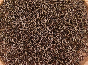 Open Jump Rings 4mm 21G - Antique Brass Plated Metallic