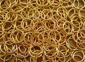 Open Jump Rings 10mm 18G - Gold Metallic