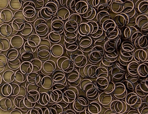 Split Ring Rings 5mm 24G - Antique Copper