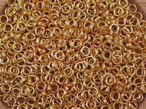 Split Ring Rings 5mm 24G - Shiny Gold Metallic