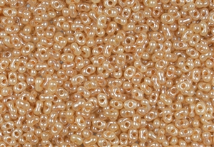 2x4mm Matsuno Japanese Peanut / Farfalle Beads - Light Caramel Ceylon Pearl #3001