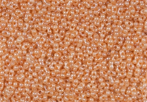 2x4mm Matsuno Japanese Peanut / Farfalle Beads - Pale Apricot Ceylon Pearl #3002