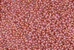 2x4mm Matsuno Japanese Peanut / Farfalle Beads - Milky Rose Opal Gold Luster #3003
