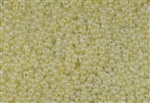 2x4mm Matsuno Japanese Peanut / Farfalle Beads - Milky Lemon Yellow Ceylon Pearl #3004